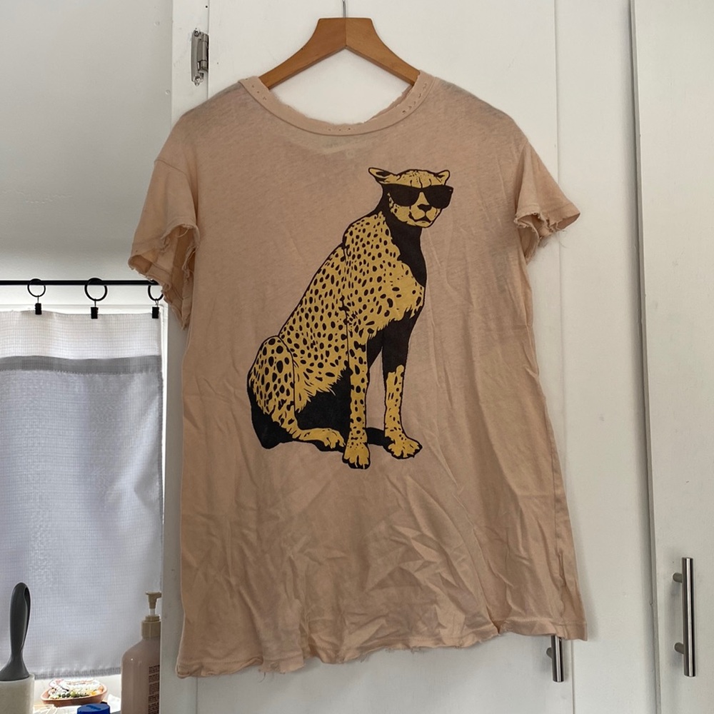 Wildfox Cheetah short sleeve top